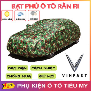 Bạt Phủ Ô Tô Vải Dù Rằn Ri VINFAST FADIL, VFe34, VF 5, VF6,7,8,9, LUX A2.0, Chất Liệu Polyester