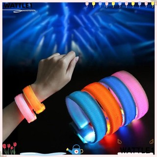 Vòng tay phát sáng LED WTTLE, Dây đeo tay phát sáng trong bóng tối Dây đeo cổ tay thể thao, Thanh có thể điều chỉnh thời trang Đồ dùng dự tiệc Dây đeo cổ tay phát sáng Unisex