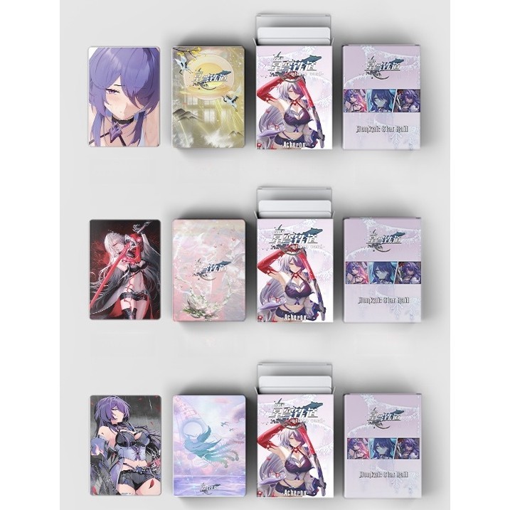 Bộ 50-55 Chiếc Honkai Star Rail Acheron Hologram Laser Lomo Cards Thiên Nga Đen Kafka Elysia Robin P