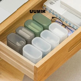 UUMIR Hộp lưu trữ cáp dữ liệu, Hộp đựng dây cáp trong suốt chống bụi, có nắp hộp lưu trữ máy tính để bàn PP