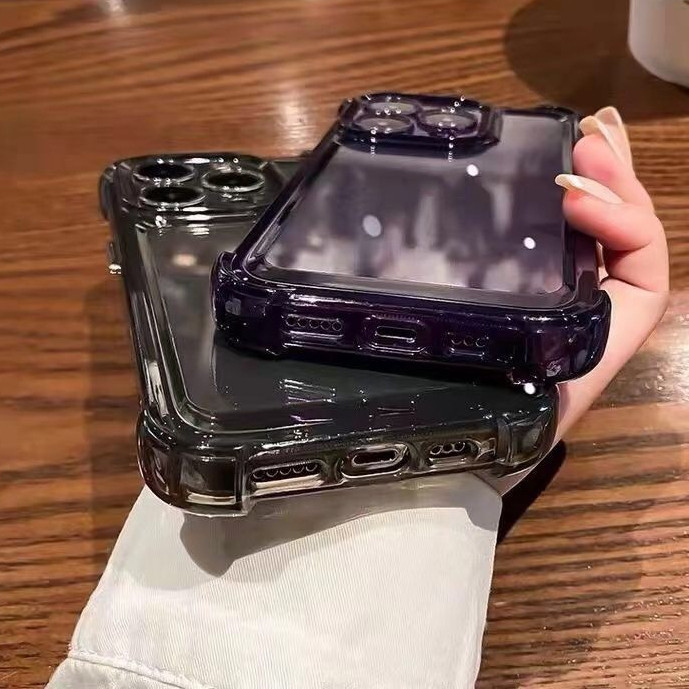 Ốp Lưng iPhone TPU Silicon Mềm 4 Góc Cao Cấp, Chống Sốc, Bảo Vệ Camera - i.P 6/6s/7/8/Plus/X/XS/XR/11/12/13/14/15
