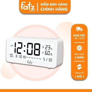 Nhiệt Ẩm Kế Điện Tử Đa Năng Senmax 1 Trong Nhà Kiêm Đồng Hồ Báo Thức Cho Bé – FB8826WS