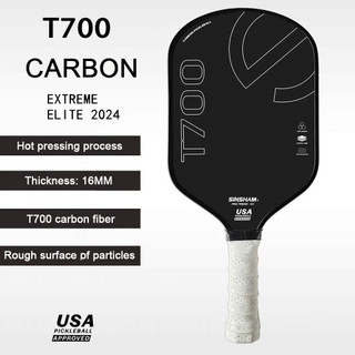   Hàng tồn kho hiện có  16mm Hoa Kỳ Chuyên Pickleball được phê duyệt T700 Sợi Carbon Pickleball Mái Chèo SINSHAM 16MM Bề Mặt Mờ Pickleball Vợt Sợi Nóng ép Tích Hợp Hình Thành Siêu Nhẹ đàn hồi 