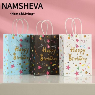 NAMSHEVA Giấy Kraft Đựng Bánh Kẹo In Họa Tiết Hoạt Hình Cho Bé