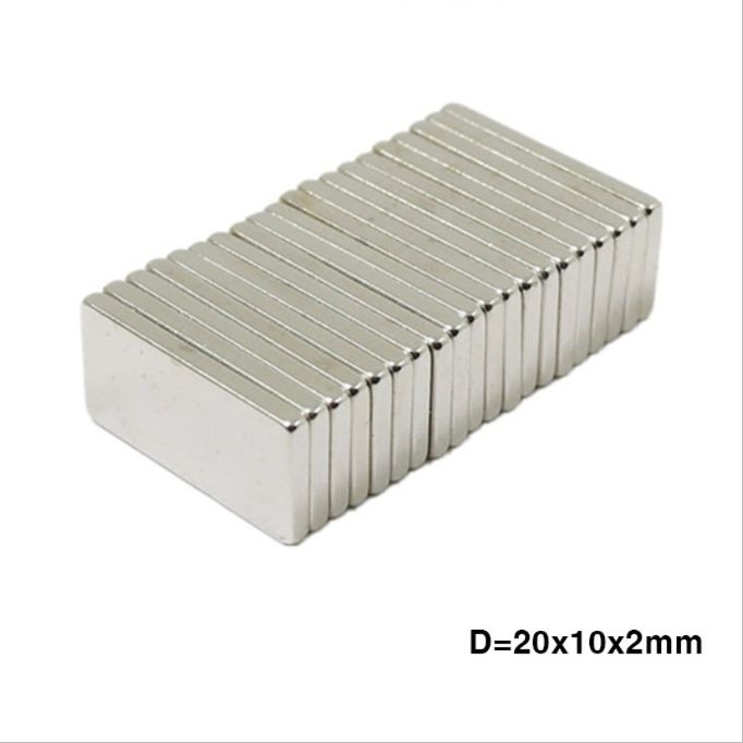Nam châm đất hiếm 20x10x2mm
