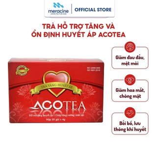 Trà hỗ trợ tăng và ổn định huyết áp Acotea giúp bồi bổ, lưu thông khí huyết hộp 20 gói