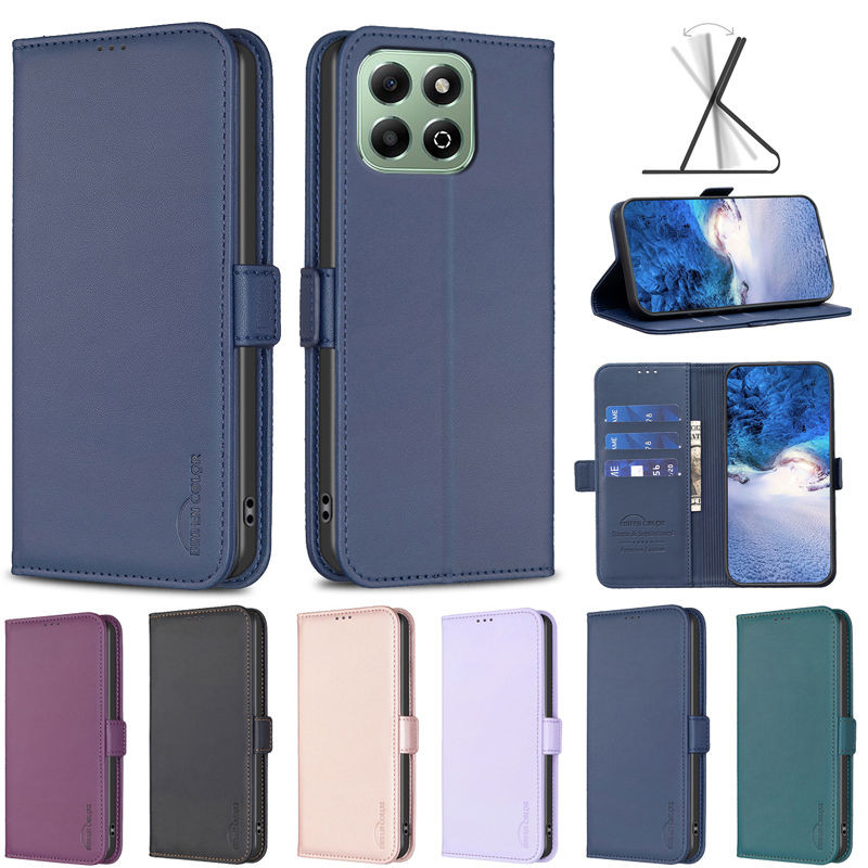 Ốp lưng Honor X6B Business Buckle Flip Leather Case cho Honor X9C 5G X6B X7a x6a Honor 90 Pro Honor 