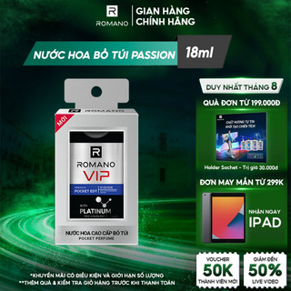 Nước hoa bỏ túi cao cấp Romano Vip 18ml Vision