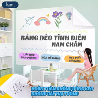 Bảng Từ Trắng Dán Tường Tĩnh Điện Không Dùng Keo, Bảng Học Tập, Họp Văn Phòng Không Hại Tường