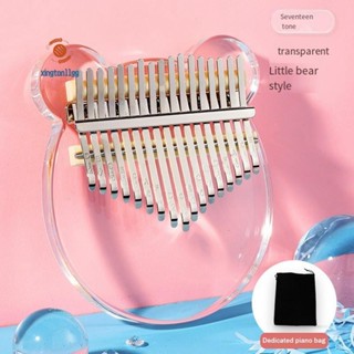 Đàn Piano ngón tay cái Kalimba 17 phím, Nhạc cụ đàn Piano ngón tay Acrylic trong suốt Dễ sử dụng