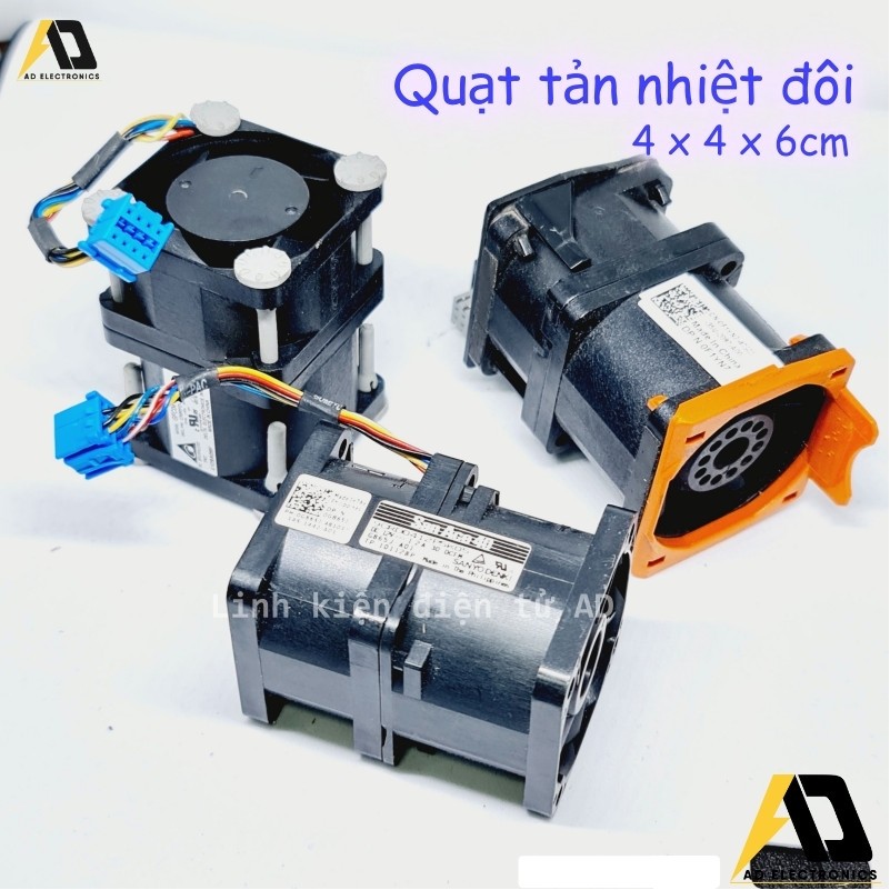 Quạt tản nhiệt phản lực Delta Nidec San Ace AVC 4cm 12vdc gió mạnh (quạt đôi)