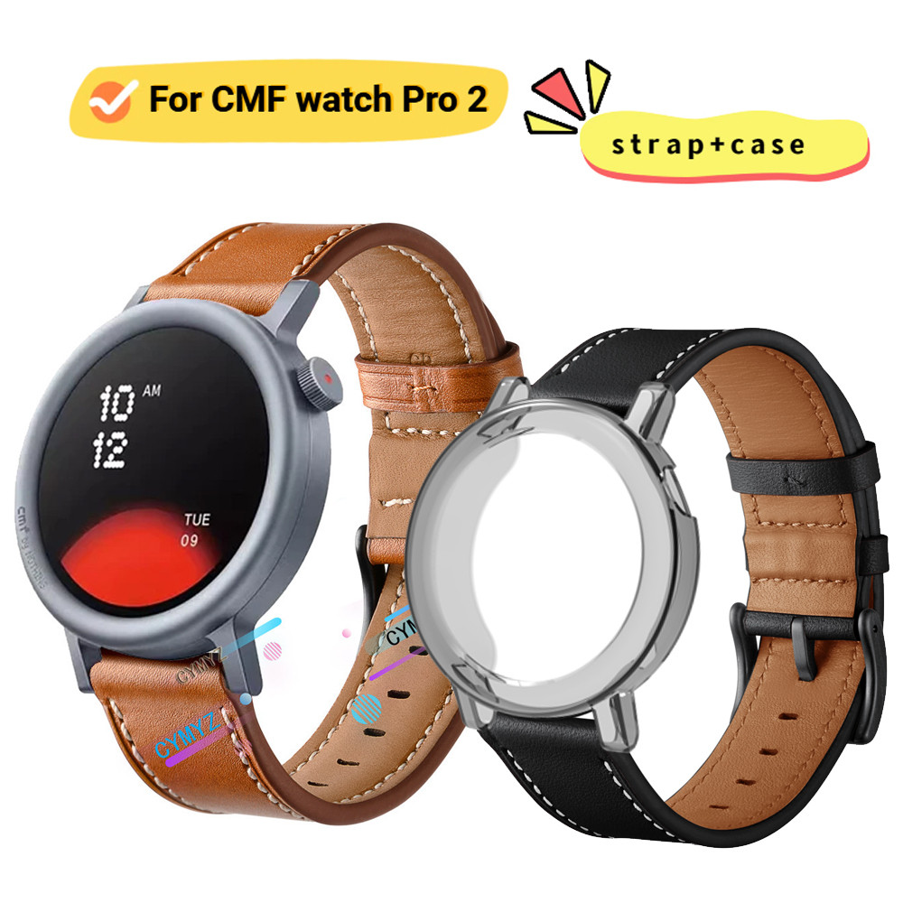 Cmf watch Pro 2 Ốp lưng Bảo vệ màn hình CMF watch Pro 2 dây đeo da Dây đeo thể thao