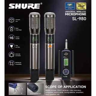 Micro Không Dây Đa Năng SHURE SL980 Sóng UHF Cực Xa .Với Chất Âm Nhẹ, Siêu Sáng, Thu Và Lọc Âm Tốt