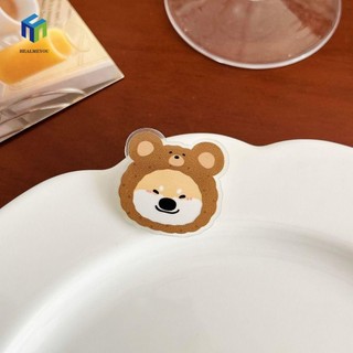 HEALMEYOU Pin chó Acrylic, Pug Beagle Maltese Puppy Trâm cài, Kawaii Bichon Frise Pomeranian Pom Doberman Pinscher Husky Huy hiệu Đảng