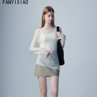 FANYIXIAO áo phông áo thun nữ croptop baby tee Xu hướng Phong cách xu hướng INS WCS2480LER 35Z240830
