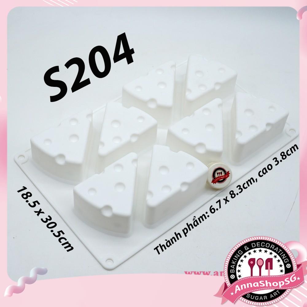 S204 KHUÔN 8 MIẾNG PHÔ MAI LỚN