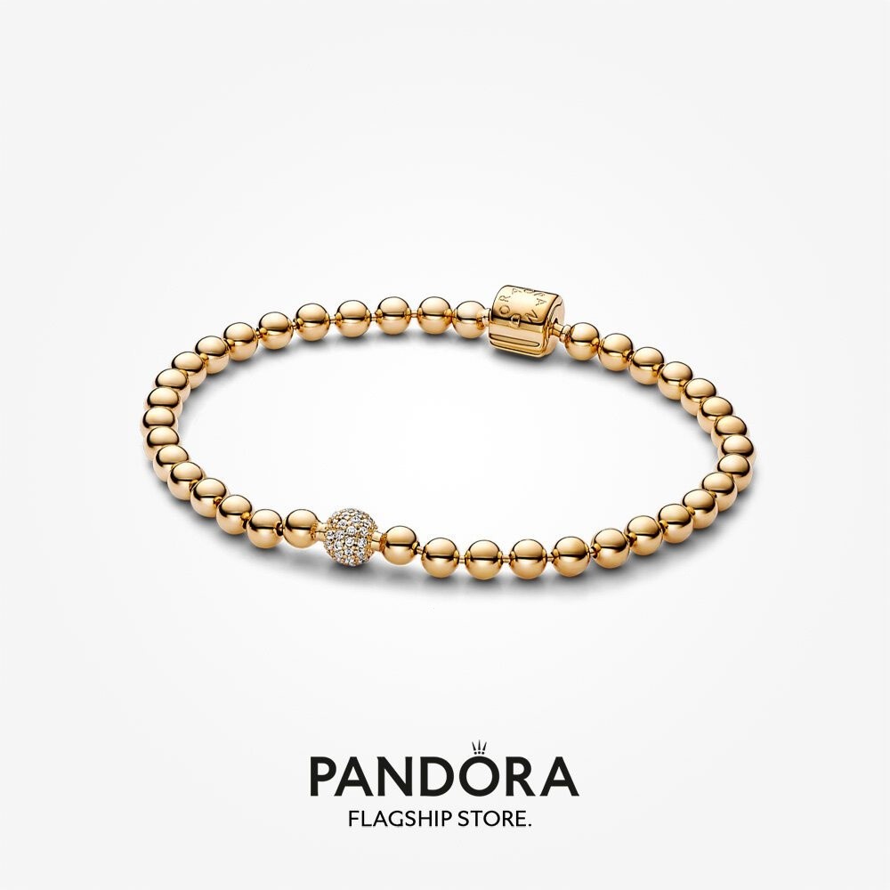 100% trang sức bạc S925 chính hãng PANDORA, vòng tay, mặt dây chuyền, hạt mạ vàng Pandora & vòng tay