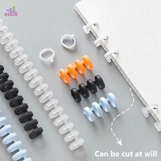 A4 Notebook Binding Clip Nhựa 10 Màu Album Chất Kết Dính Xoắn Ốc Lá Rời Sách Giấy