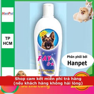 Dầu tắm chó mèo fay 5* 300ml sữa tắm chó