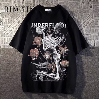BINGYIN áo phông nam Áo Thun phông áo nam thun Áo Thun Form Rộng Ngắn Tay Unisex C98A73M 37Z240909