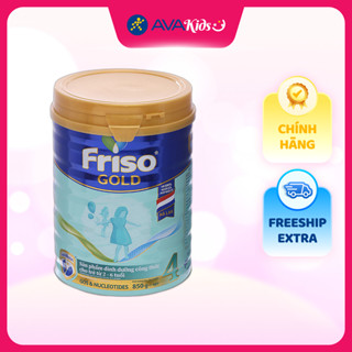 Sữa bột Friso Gold số 4 hương vani 850g (2 - 6 tuổi) - Hàng chính hãng