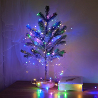 Dây đèn led trang trí đom đóm có sẵn pin dài 1m-2m-3m, đèn nháy trang trí Tết, noel giáng sinh