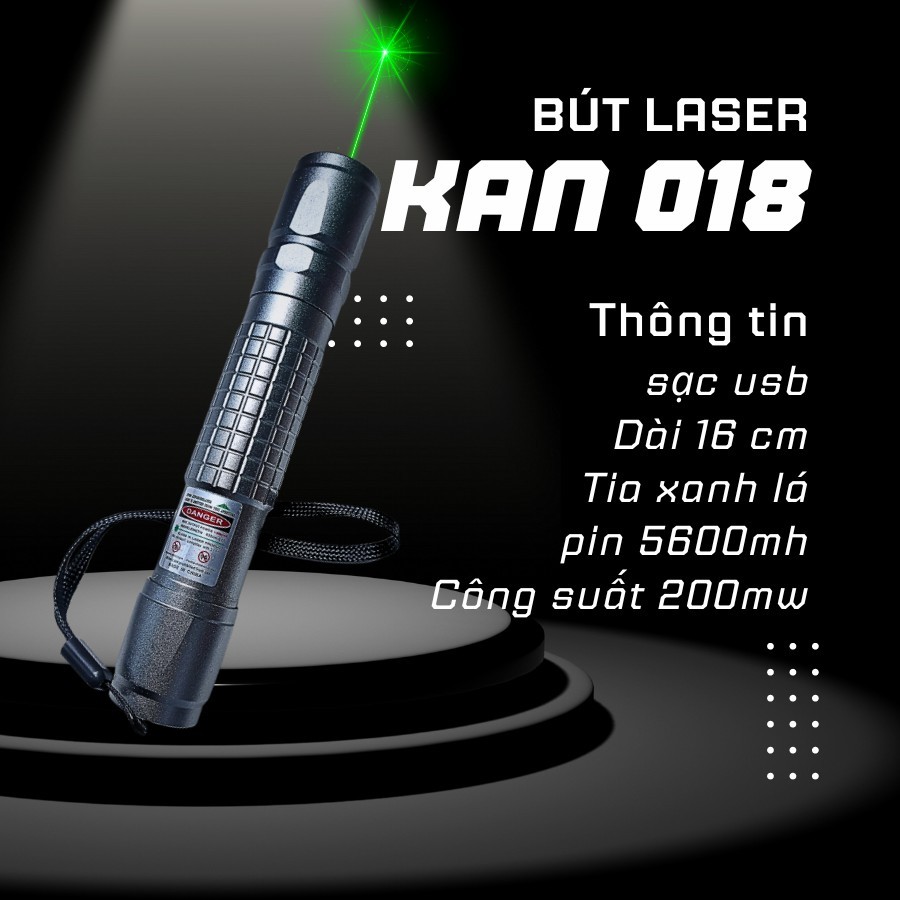 Bút Laze Laser 900 3 Màu– Laser Pointer – Tia Xanh- Sạc Pin 18650 – Chiếu Xa – Dùng Ngoài Trời /Tron