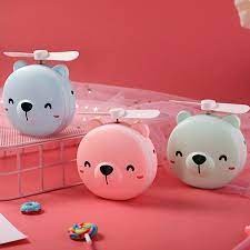 Quạt sạc mini cầm tay có gương và đèn led ( tặng kèm dây sạc )