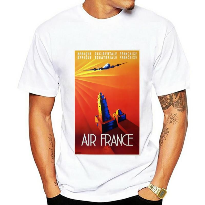 Áo nam Air France Vintage Du lịch Poster của goshadron Áo nam áo thun