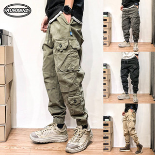 Quần Jogger Dây Rút Thời Trang Nam Nhiều Túi Trơn Thường Ngày Rời ArmyGreen Quần Hàng Hóa