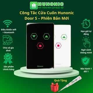 Công Tắc Cửa Cuốn Thông Minh Hunonic Điều Khiển Cửa Cuốn Bằng Điện Thoại Từ Xa Qua Wifi/4G/Bluetooth​