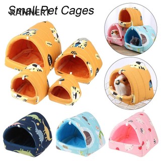 Kannert Động Vật Nhỏ Giường Ngủ Mềm Mại Thoải Mái Mùa Đông Thỏ Sóc Chuột Lang Tổ