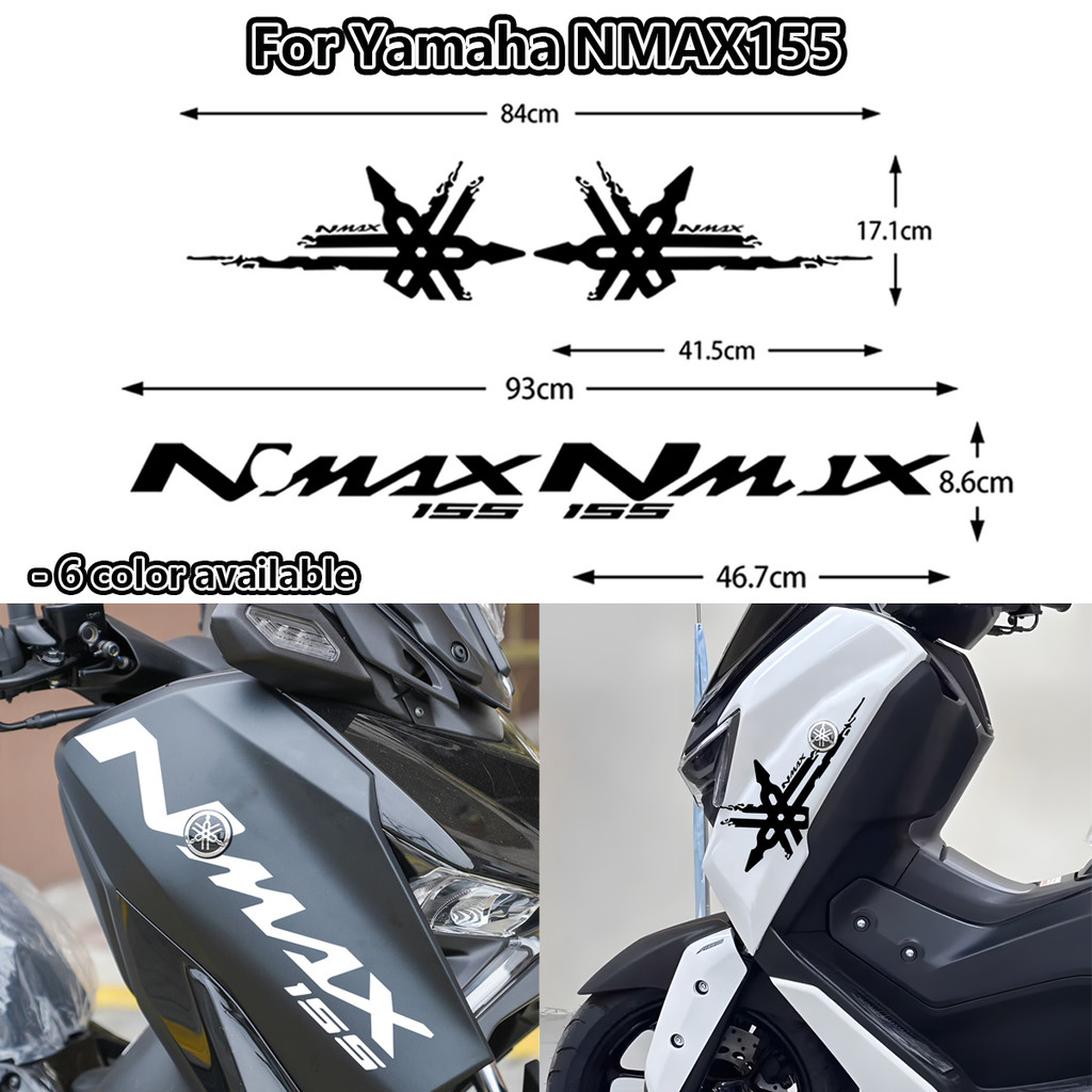 NMAX 155 Mặt Trước Fairing Body Side Xe Máy Miếng Dán Phản Quang Chống Thấm Nước Vinyl Decal Cho 202