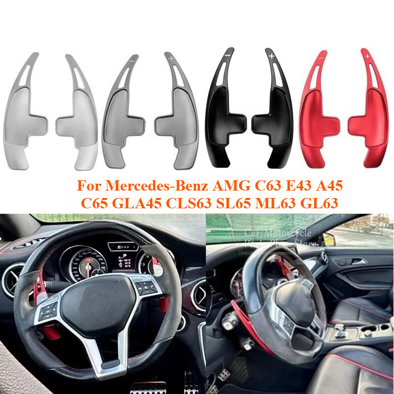 2 Chiếc Ô Tô Vô Lăng Mái Chèo Dịch Chuyển Mở Rộng Sang Số Phụ Kiện Nối Dài Nhôm Cho Xe Mercedes-Benz
