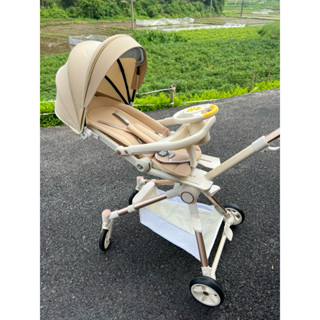  ⚡Hỏa Tốc 2H⚡ Xe đẩy cao cấp K8 cho bé từ 3 tháng có bàn ăn dặm tặng kèm khay để bình sữa có lò xo giảm sóc 