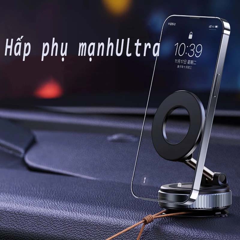 Giá đỡ điện thoại ô tô từ tính mạnh mẽ Thiết kế có thể gập lại 360° Giá đỡ chân không có | BigBuy360 - bigbuy360.vn