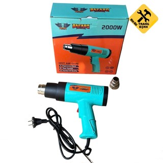 Máy Khò Nhiệt 2000W Có Nút Tăng Chỉnh Nhiệt Độ, Máy Khò Nhiệt Tiêu Chuẩn Châu Âu, Máy Thổi Khí Nóng Công Suất Lớn