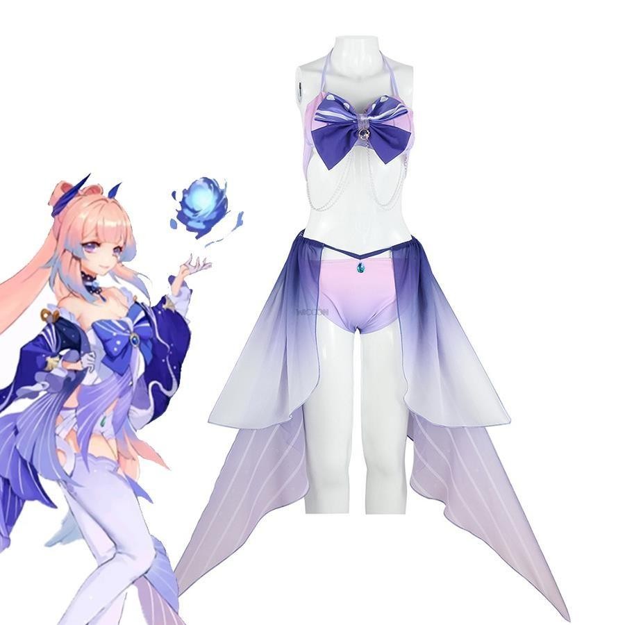 Trò Chơi Genshin Impact - Áo Bikini Đồ Bơi Cho Nhân Vật Kokomi, Phù Hợp Cosplay Đi Biển