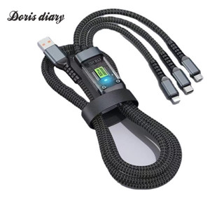  Cáp sạc bện 3 trong 1 chất lượng cao - Hỗ trợ sạc nhanh 100W cho các thiết bị khác nhau 