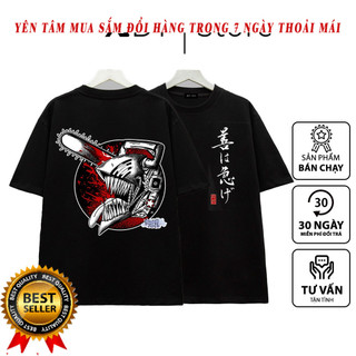 BST Áo thun Chainsaw Man in hình : Mẫu nhân vật Makima - Pow - Denji - Pochita siêu HOT