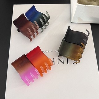 Kẹp tóc mờ Gradient phong cách Hàn Quốc Kẹp tóc cá mập Phụ kiện tóc