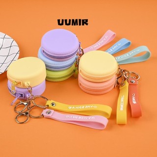  UUMIR Túi lưu trữ có dây đeo cổ tay Ví đựng tiền xu chống nước Túi đựng tai nghe di động có dây kéo dung lượng cao dành cho học sinh 
