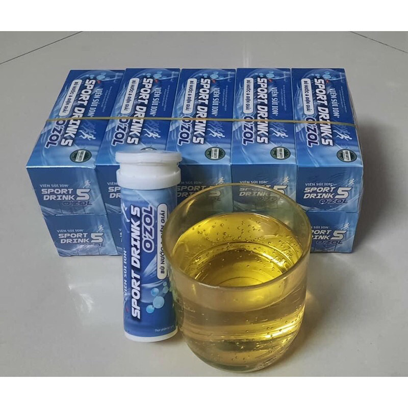 [Tặng hộp bảo vệ]Viên Sủi Thể Thao Drink Sport 5 - Bù Nước Và Điện Giải Cho Cơ Thể Dễ Uống Hàng Chín