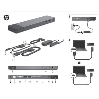 Dock mở rộng hp elite/zbook thunderbolt 3 docking station hstnn-cx01 , dock dell wd19/wd19s -