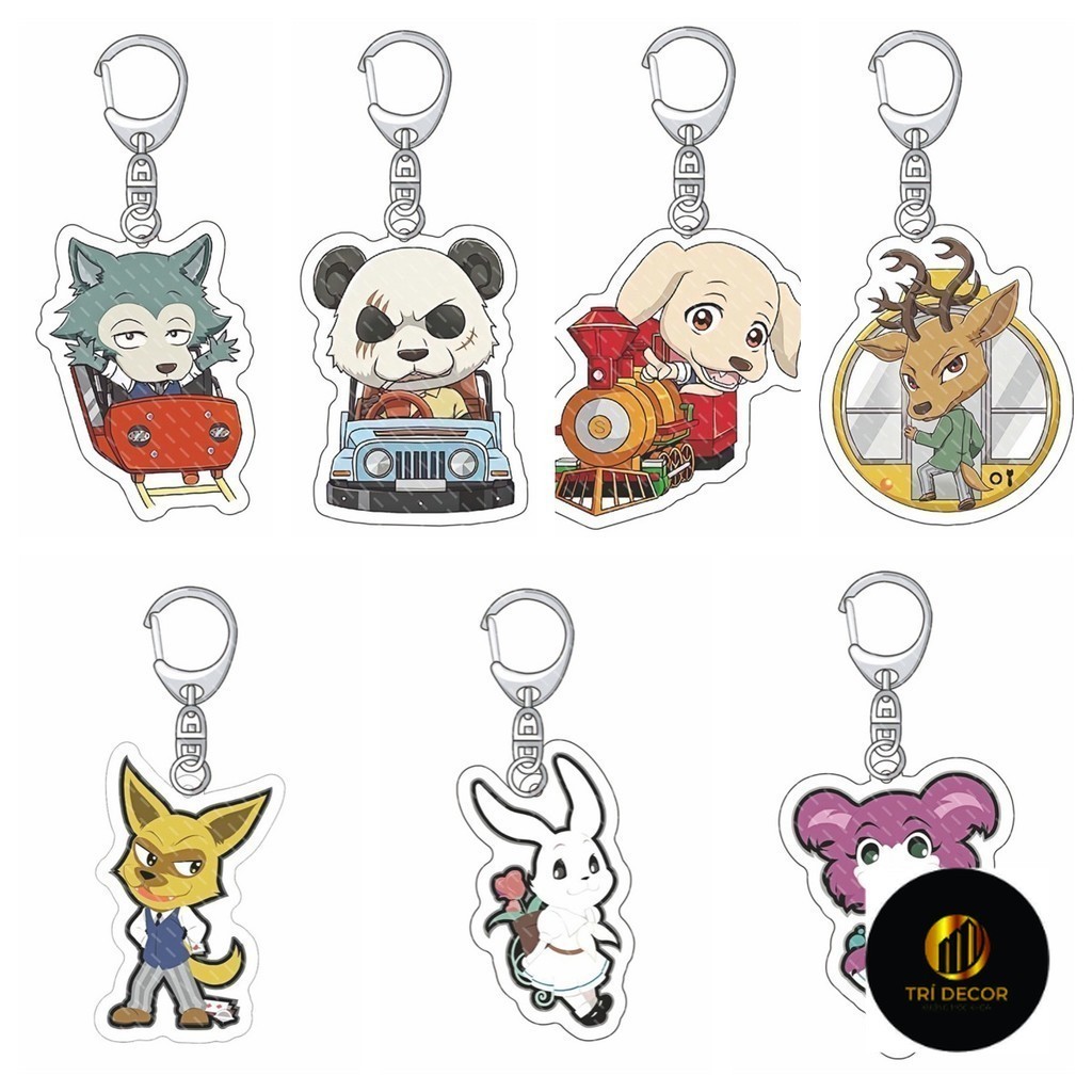 Móc Khoá, Standee, Tranh Kính Mô Anime BEASTARS Legoshi Louis Manga Nhật Bản Trang Trí Bàn Học, Làm 