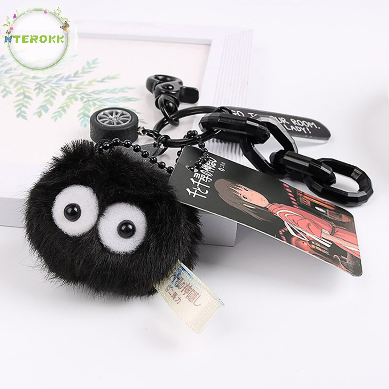 Terokk Than Đen Yêu Tinh Móc Khóa Spirited Away Hayao Miyazaki Hàng Xóm Của Tôi Totoro Briquettes Elf Doll School Bag Phụ Kiện Dễ Thương Tóc bal VN