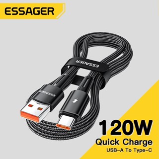 Dây Cáp Sạc Nhanh usb Loại c essager 120w 6a 6a Cho xiaomi 12pro k50 67w