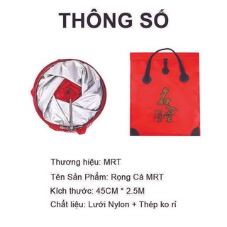 Rọng Đựng Cá MRT Cao Cấp Khung INOX