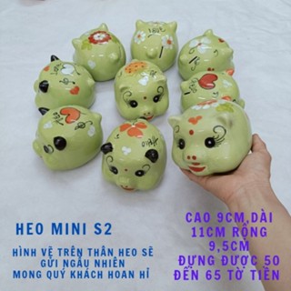 Heo Đất Mini Đựng Tiết Kiệm Tiền Và Nhẫn Vàng, Chất Liệu Gốm Sứ, Làm Decor, Quà Tặng Người Thân