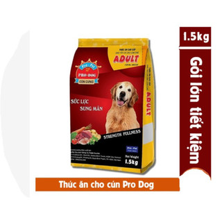 <1.5kg> - Thức Ăn Cho Chó Trưởng Thành Pro Dog Adult Gói 1.5kg - KPETMART - Thức Ăn Hạt Cho Chó